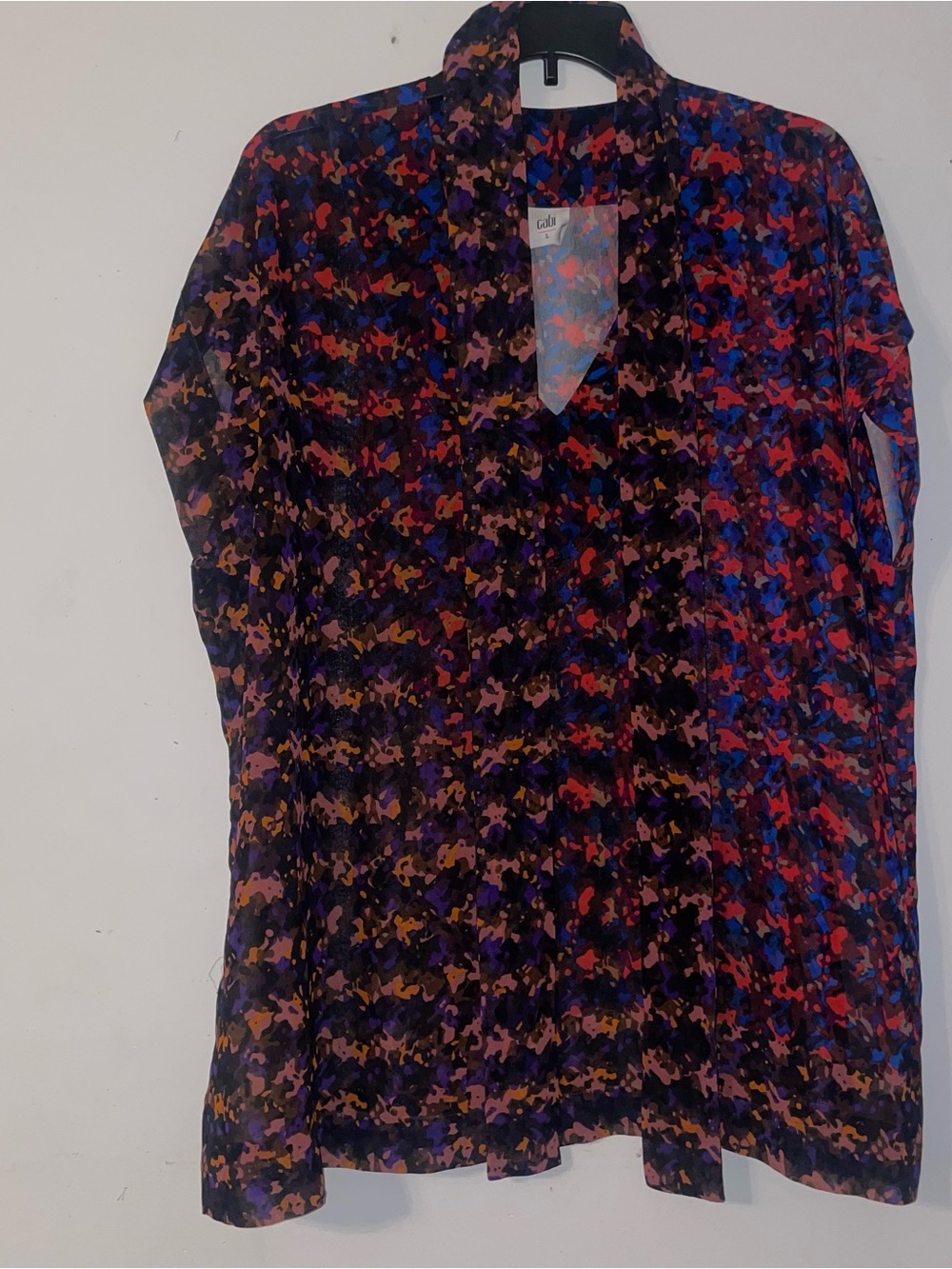 Cabi Houndstooth Bonus Blouse Size Large